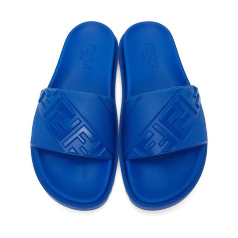 fendi logo pool slides|fendi slides sale cettire.